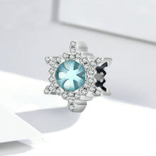 Moonstone Snowflake Bead Charm 