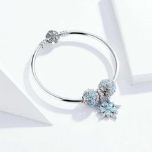 Winter Snowflake Charm Bracelet Luxury