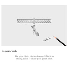 Heels Pink Heart Zircon Pendant Charm