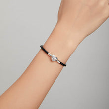 Black Cross Leather Bracelet