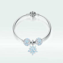 Winter Snowflake Charm Bracelet Luxury