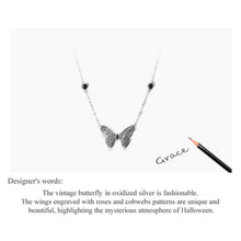 Vintage Big Butterfly Necklace