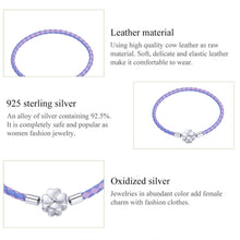 Leather Two-Tone Clover Bracelet