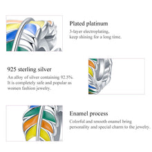 Colorful Feather Charm