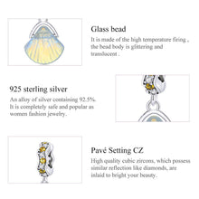 Sparkling Glazed Shell Pendant