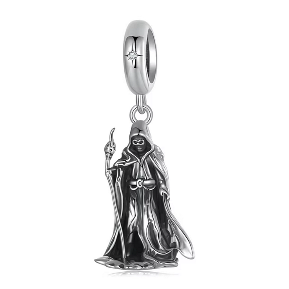 Wand-wielding Grim Reaper Pendant