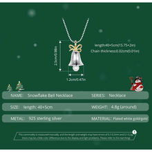 Snowflake Bell Necklace