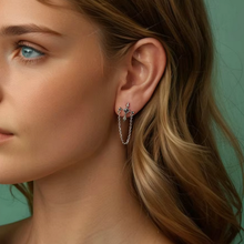 Chain Cross Stud Earrings