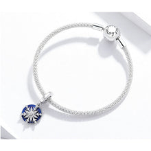 Snowy Night Sky Pendant Charm