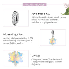 Sparkling Crystal Snowflake Charm