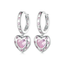 Pink Heart Earrings