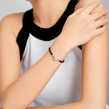 Black Cross Leather Bracelet