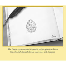 Engraved Vintage Egg Charm