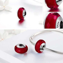 Elegant Red Murano Glass Bead