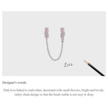 Purple Glass Safety Chain