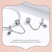 Magical Rabbit and Clock Safety Chain Charm