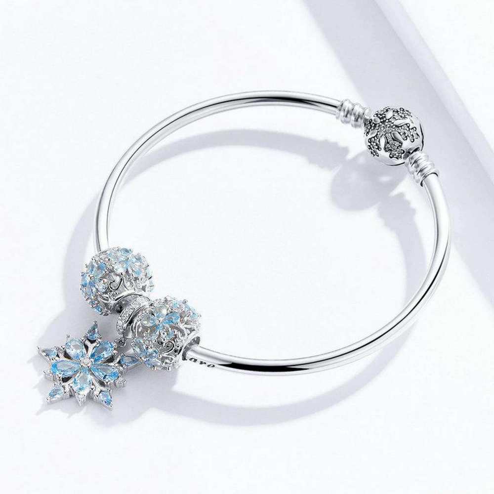 Winter Snowflake Charm Bracelet Luxury