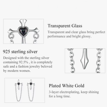 Chain Cross Stud Earrings