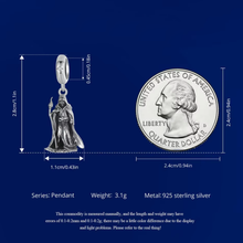 Wand-wielding Grim Reaper Pendant