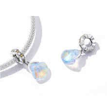 Sparkling Glazed Shell Pendant