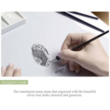 Rose Flower Glass Beads