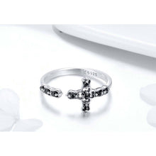 Faith Cross Adjustable Ring