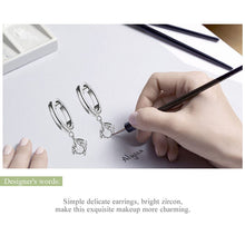 Round Earrings Zircon