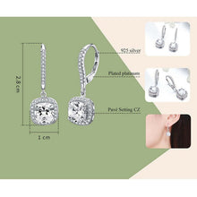 Geometric Earrings With Zircon