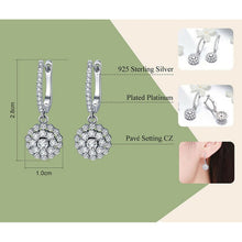Round Earrings With Zircon