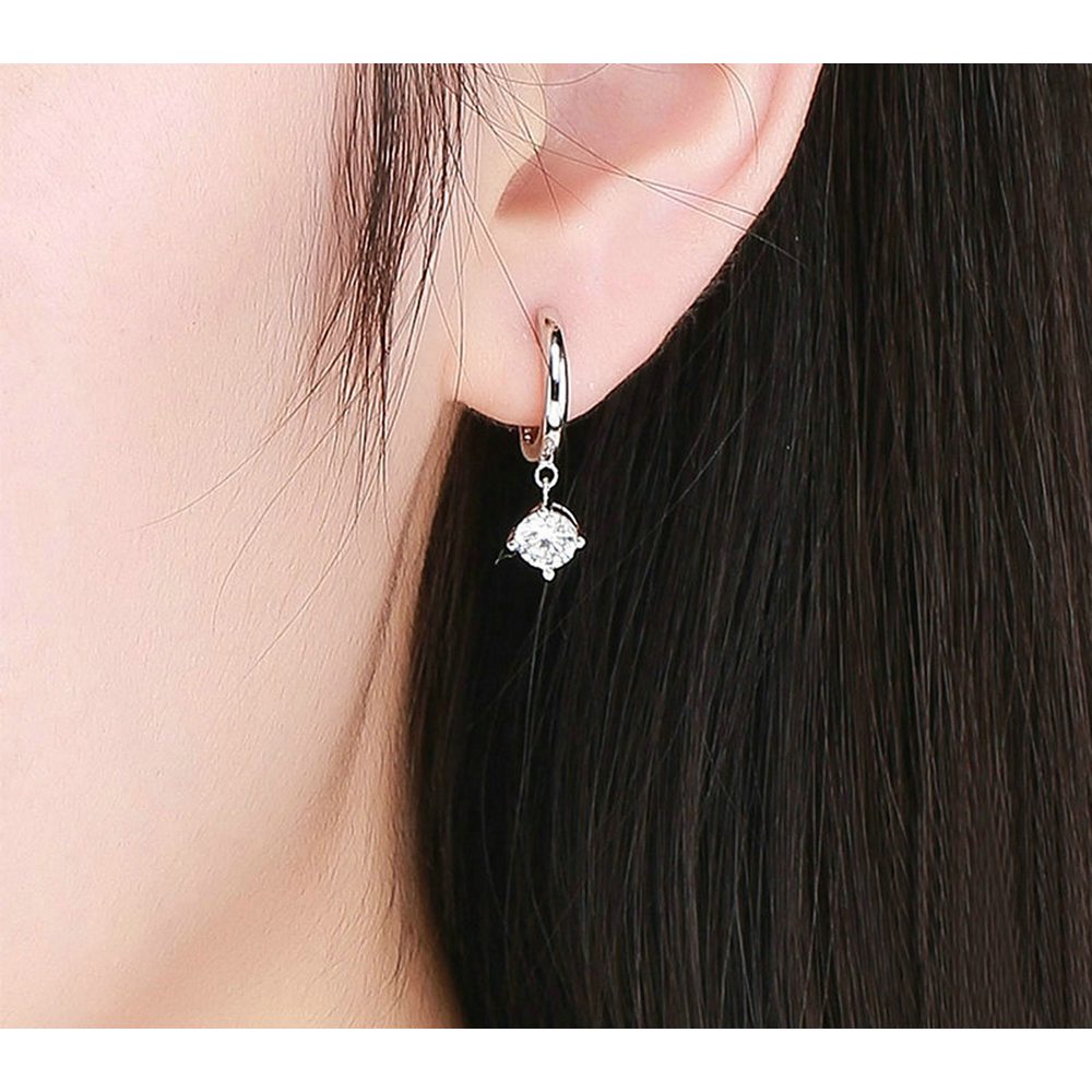 Round Earrings Zircon