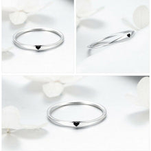 Round Ring Simple Heart Engrave