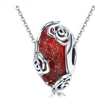 Rose Flower Glass Beads