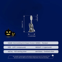 Wand-wielding Grim Reaper Pendant