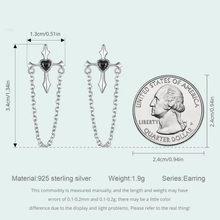 Chain Cross Stud Earrings