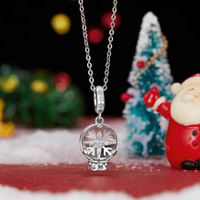 Christmas Snowflake Crystal Ball Pendant