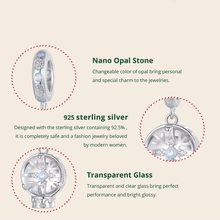 Christmas Snowflake Crystal Ball Pendant