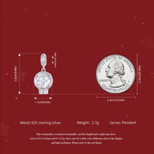 Christmas Snowflake Crystal Ball Pendant