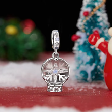 Christmas Snowflake Crystal Ball Pendant