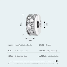 Heart Positioning Buckle Clip Charm