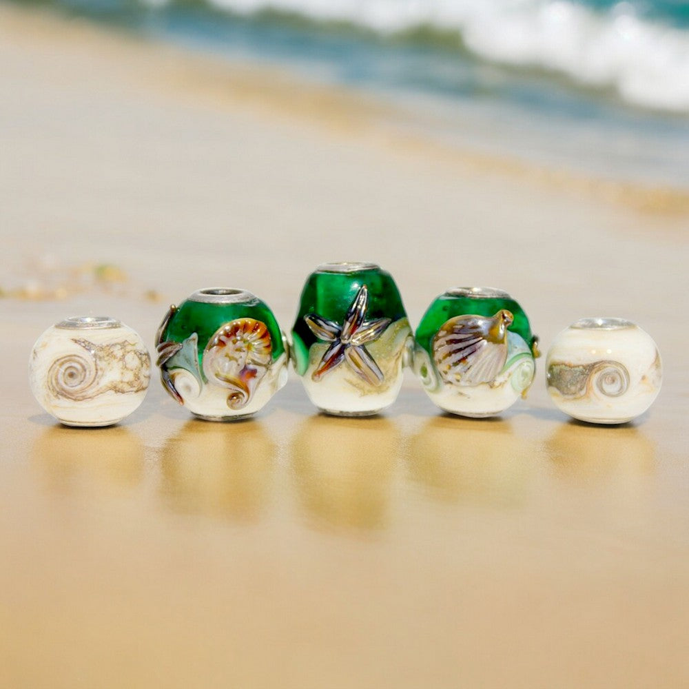 Sea World  Set of 5 Beads