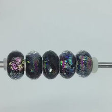 Colorful Faceted Foil Charm 1pcs