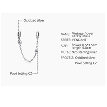 Vintage Flower Safety Chain