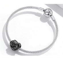 Love Black Rose Bead Charm