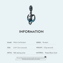 Witch Cat Pendant Charms Beads