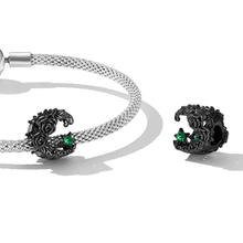 Dark Moonlight Rose Charm