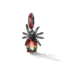Punk Black Red Spider Charms