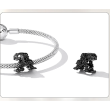 Dark Rose Letter A Charm