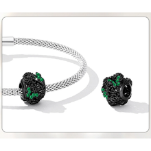 Dark Butterfly Rose Charm