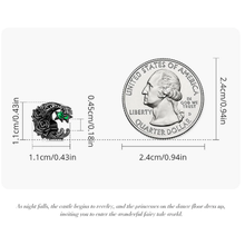 Dark Moonlight Rose Charm