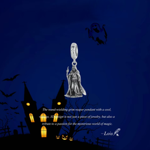 Wand-wielding Grim Reaper Pendant